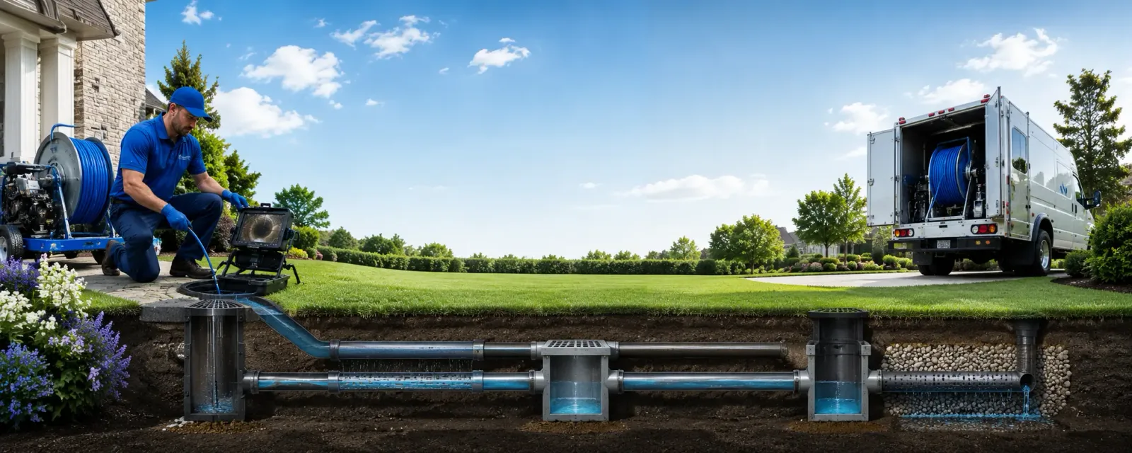 Outdoor drain cleaning information for East Barre, VT